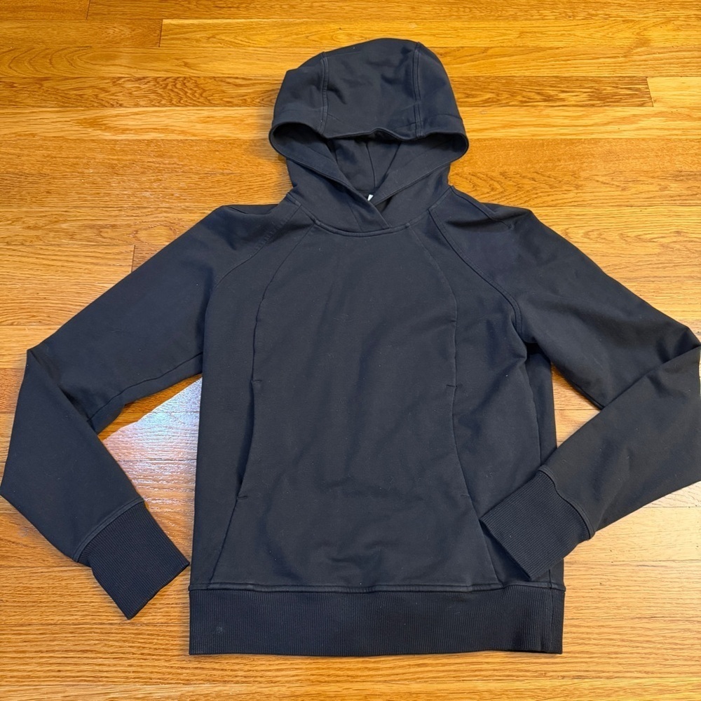 Lululemon Scuba Pullover Black - Size 0 Hooded Sweatshirt